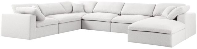 Meridian Furniture Serene 7-Piece Cream 158" Modular Sectional-1