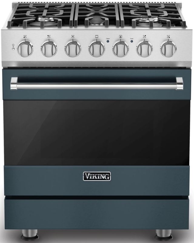 Viking® 3 Series 30" Squall Propane Pro Style Gas Range-0