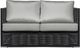 Enclover Chestnut Black/Granite Loveseat-0