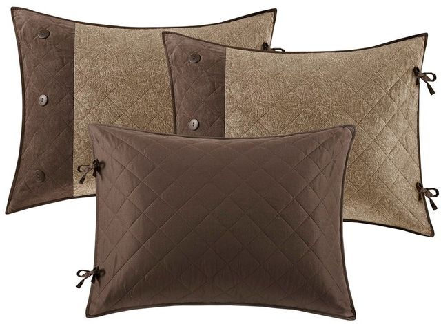 Olliix by Madison Park 6 Piece Brown Boone Reversible Daybed Cover Set-1