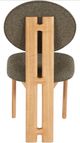 Meridian Furniture Napa Olive/Natural Boucle Upholstered Dining Chair-3