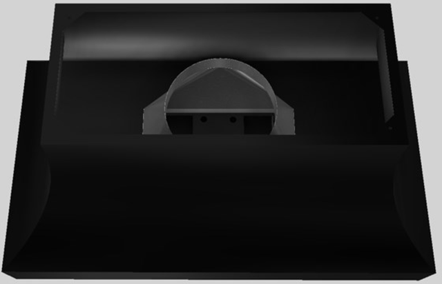 Vent-A-Hood® Designer Series 54" Black Island Range Hood-2