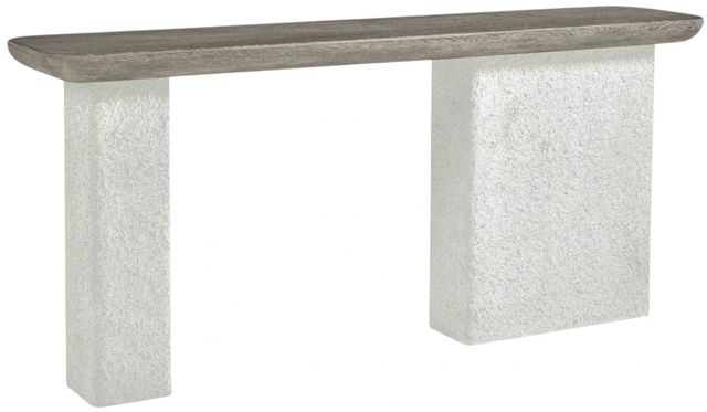 Bernhardt Monolith Puma Console Table Millstone Base-0