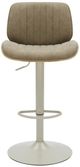 Armen Living Brock Ivory/Oak/Vintage Taupe Barstool-2