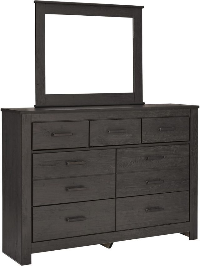 Signature Design by Ashley® Brinxton 2-Piece Charcoal Queen Panel Bed Set-2