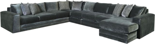 Fusion Furniture Opal Pine 4-Piece U-Shaped Sectional with Chaise-0