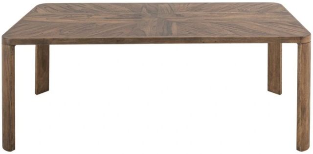 International Furniture Direct Balam Stained Brown Dining Table-3
