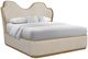 Bernards Tapestry Beige/Honeycomb Wavy King Panel Bed-0
