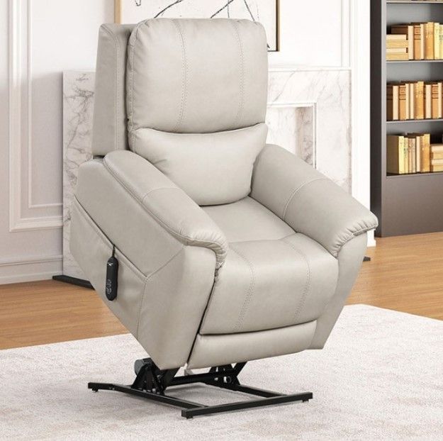 Furniture of America® Ethelreda Light Gray Lift Chair-3