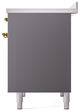 Ilve® Nostalgie II Series 40" Graphite Matte Pro Style Induction Range-4