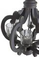 A & B Home Gray Wood Chandelier-2
