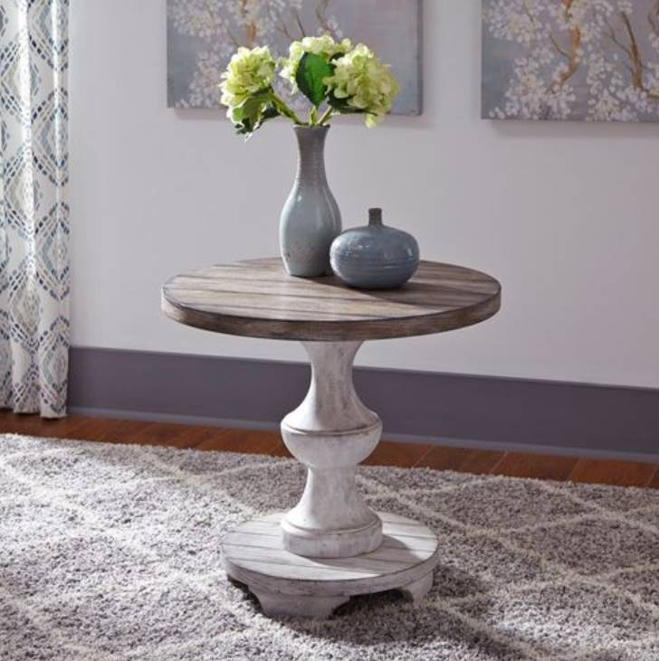 Liberty Furniture Sedona Gravel Top Round End Table - Thumbnail 5