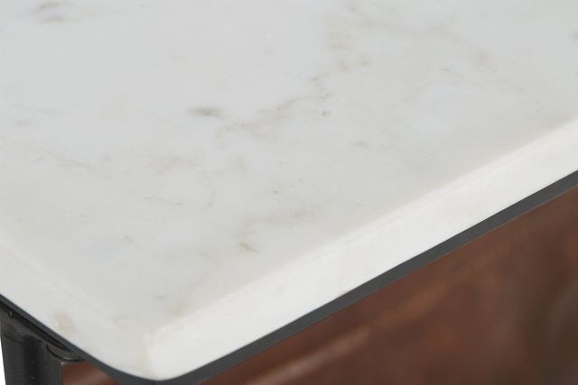 Signature Design by Ashley® Etanbury White Accent Table with Black Base-3