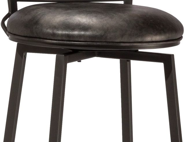 HH2 Home Rockvale Charcoal Metal/Gray Bar Height Stool-2