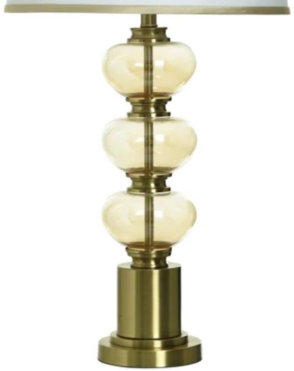 Stylecraft Battier Brass with Opulance Table Lamp-2