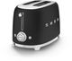 Smeg 50's Style 2 Slice Matte Black Toaster-2