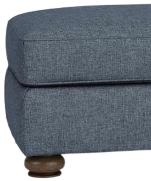 Flexsteel® Preston Blue Dusk Ottoman-1