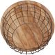 Liberty Furniture Akins Weathered Honey Accent Tables with Gunmetal Nesting Caged -4