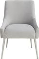 TOV Furniture Beatrix Pleated Light Grey Side Chair-1