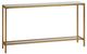 Uttermost® Hayley Glass Top Console Table with Antiqued Gold Frame-0