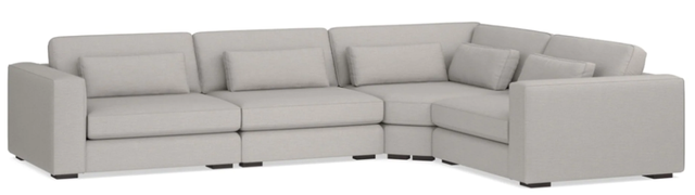 Bassett® Furniture Moby Gray 4-Piece L-Shaped Sectional-0