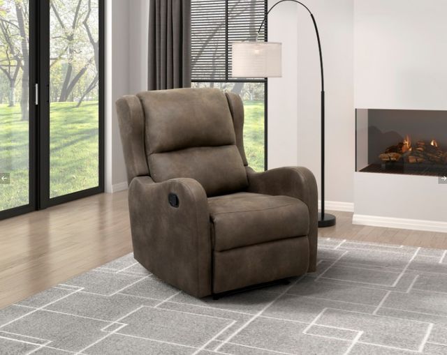 Homelegance® Durant Brown Reclining Chair-1