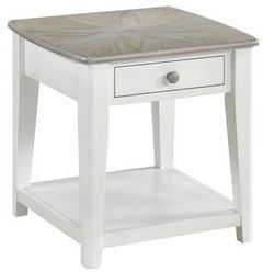 Urban Styles Furniture Newark Almond/Smoke Gray End Table