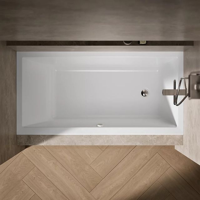 KOHLER® Underscore® White 60" x 30" Alcove Heated BubbleMassage™ Air Bath - Right Drain-2