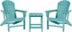 Signature Design by Ashley® Sundown 3-Piece Turquoise Outdoor Seating Chair Set-0