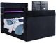 Coaster® Tisdall Black Queen Flame Visualizer Panel Bed-1