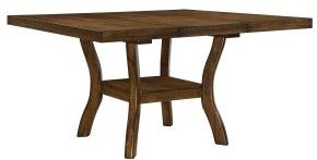 Mazin Furniture Darla 5 Piece Brown Dining Room Setd-2