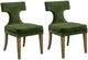 Bassett Mirror Oliver 2-Piece Moss Velvet Dining Chair-0