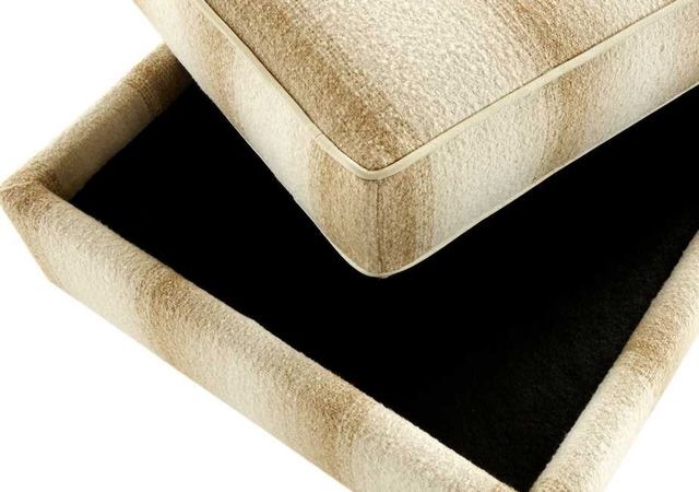 Marshfield Furniture 7000 Brown/White Storage Ottoman-2
