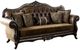 Furniture of America® Ensenada Brown/Dark Cherry Sofa-0