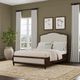 Flexsteel® Bellevue Pewter/Whiskey Brown Queen Platform Bed-3