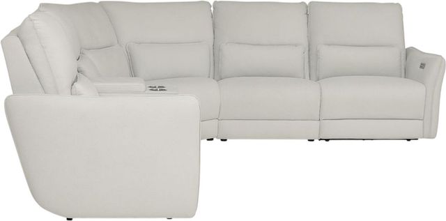 Palliser® Furniture Customizable Chelsea 6-Piece Power Reclining Curved Sectional with Power Headrest and Console-2