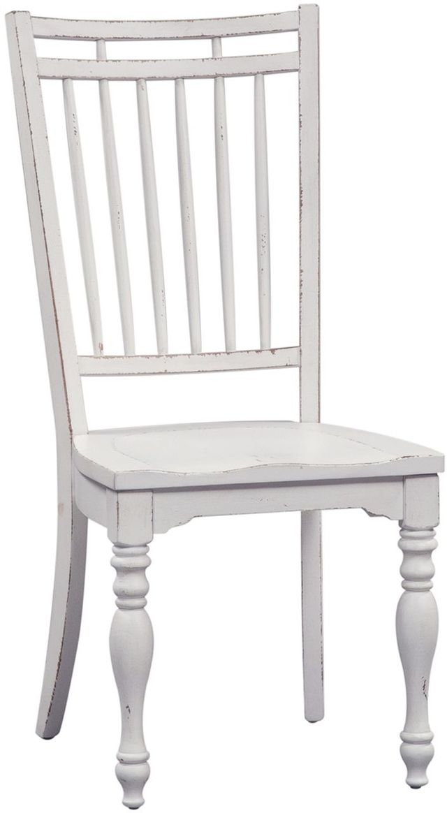 Liberty Furniture Magnolia Manor 5-Piece Antique White/Weathered Bark Dining Set-2
