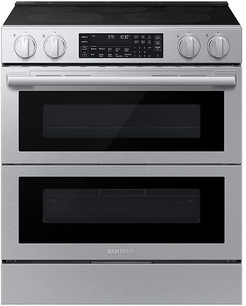 Samsung 30" Silver Slide-In Electric Range with Air Fry Max-0