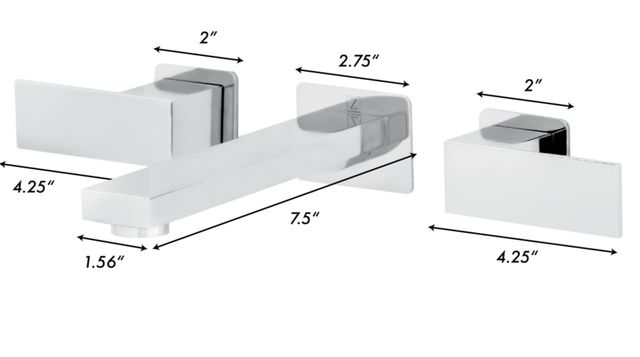 ZLINE Bliss Chrome Wall Mount Bath Faucet-3