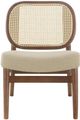 Coaster® Rayo Walnut Accent Chair with Padded Seat-1