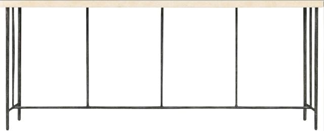 Hooker® Furniture Driftwood Beige Console Table with Gray Base-1