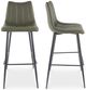 Moe's Home Collection Alibi 2-Piece Green Barstool Set-0