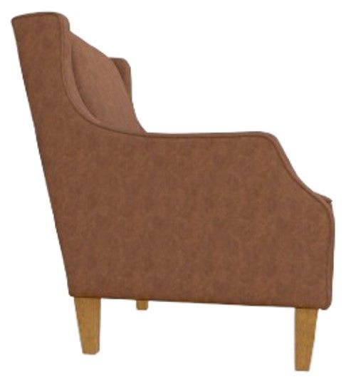 Best® Home Furnishings Customizable Keatling Leather Accent Chair with Honey Birch Legs-2