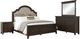 Liberty Furniture Paradise Valley 4-Piece Flax Tweed/Saddle Brown King Upholstered Panel Bedroom Set-0