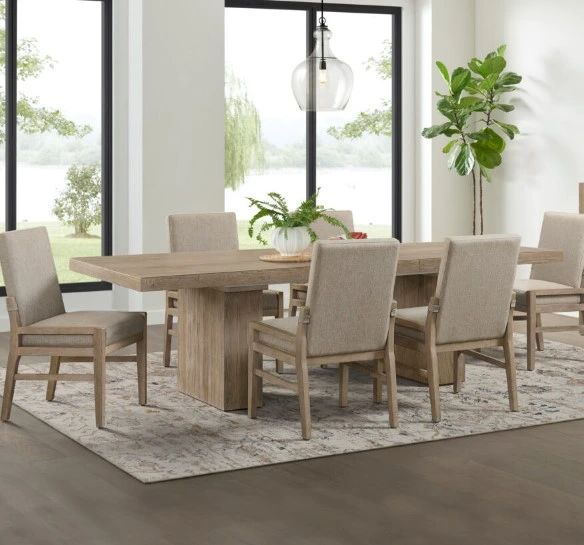 Intercon Nash Beige/Weathered Sand Upholstered Dining Side Chair-1