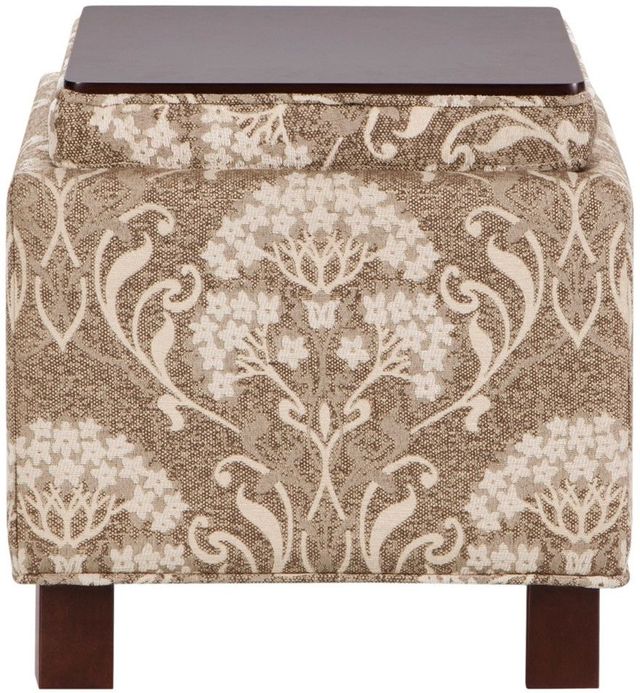 Olliix by Madison Park Taupe Shelley Square Storage Ottoman with Pillows-3