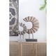 A & B Home Brown C-Shaped Table Accent-5