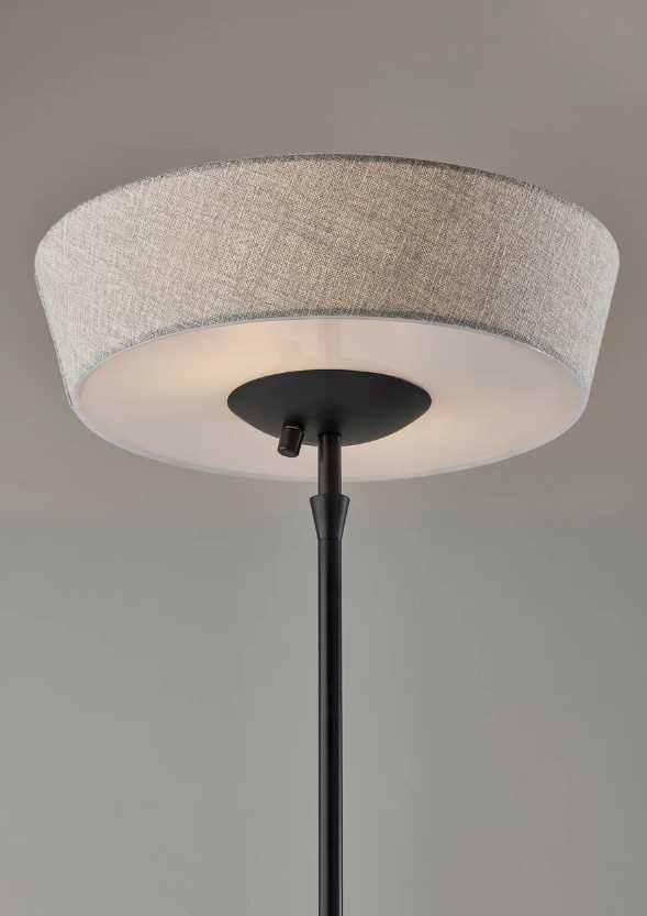 Adesso® Harper Black Floor Lamp-1