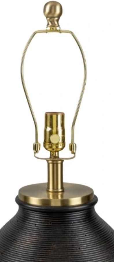 Surya Brillo Colored Brown Table Lamp-2