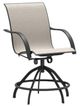 Homecrest™ Outdoor Living Customizable Stella Aluminum/Fabric Outdoor Sling Swivel Rocker Balcony Stool-0